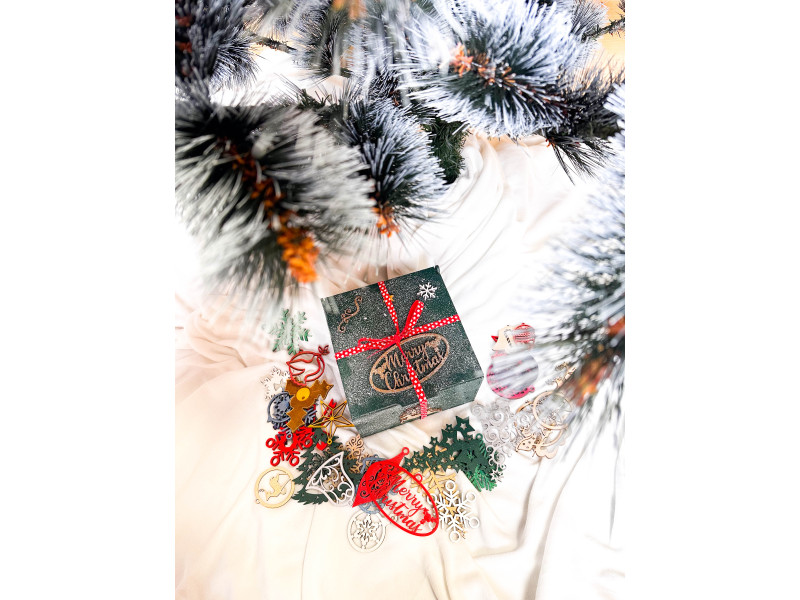 Set božičnih okraskov v škatlici 128475